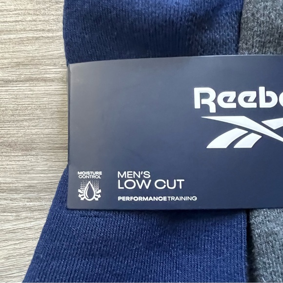 6 Pair Reebok Men Sport-style Low Cut Socks Multicolor Large Sock 10-13 - Picture 3 of 5